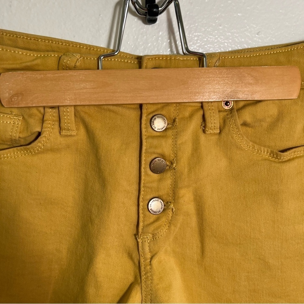 Universal Thread Cut Off Jean Shorts Mustard Yellow 2/26 - Picture 6 of 11